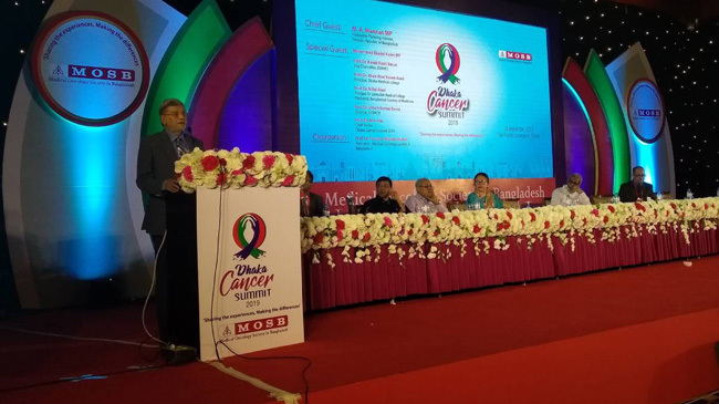 planing minister m a mannan in dhaka cancer summit