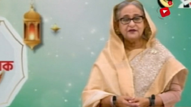 pm hasina adressing nation