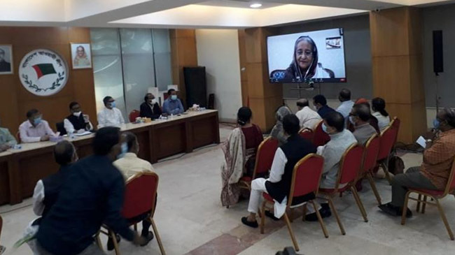 pm hasina al meeting