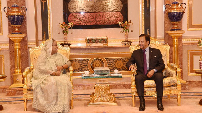 pm hasina and brunei sultan