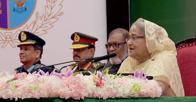 pm hasina at cantonment