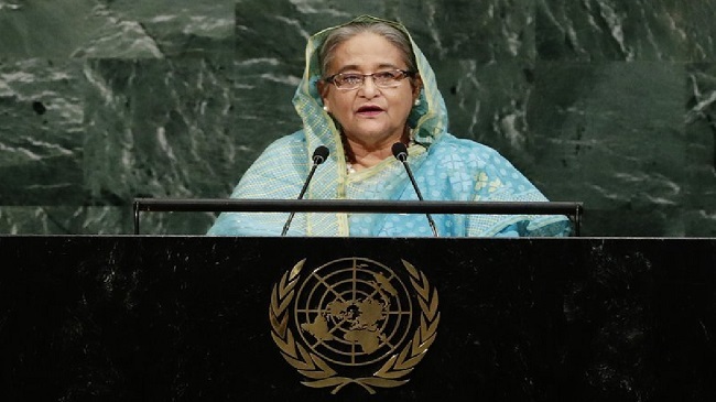 pm hasina at un