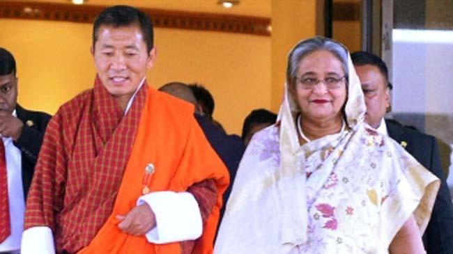 pm hasina bhutan king