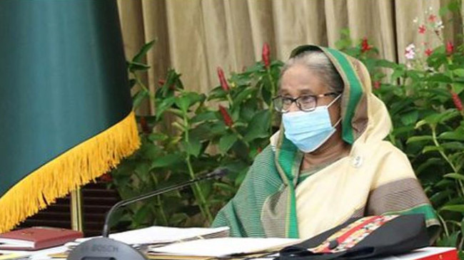 pm hasina in cabinet meeting