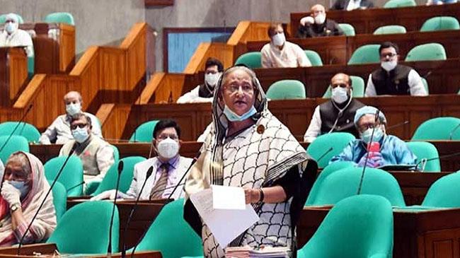 pm hasina in perlament 18 4 2020