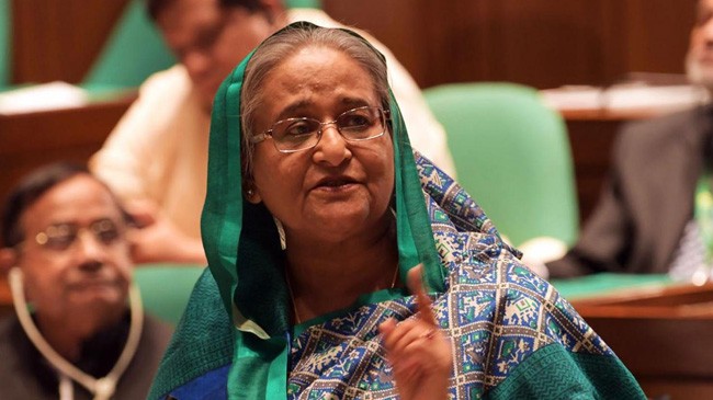 pm hasina in perlament