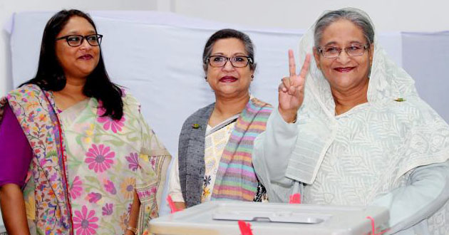 pm hasina vote