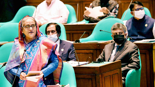 pm parliament hasina