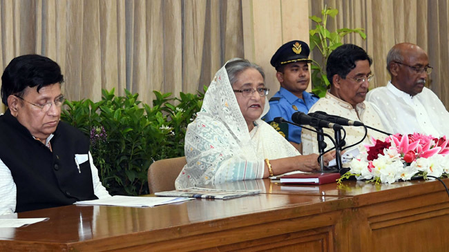 pm shaikh hasina at ganabhaban 2