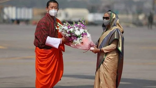 pm sheikh hasina and lote shering