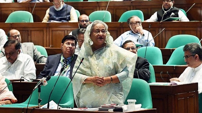 pm sheikh hasina at parliament 2019