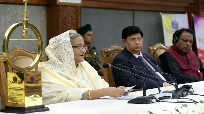 pm sheikh hasina in dr kalam award
