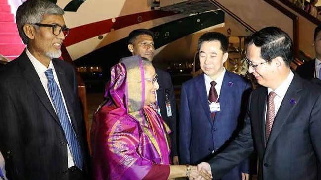 pm shekh hasina in china