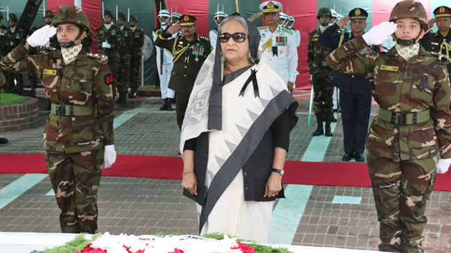 pm tribute to bondhobondhu