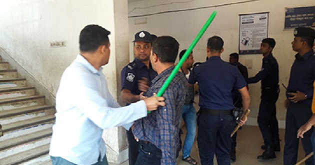 police al clash laxmipur
