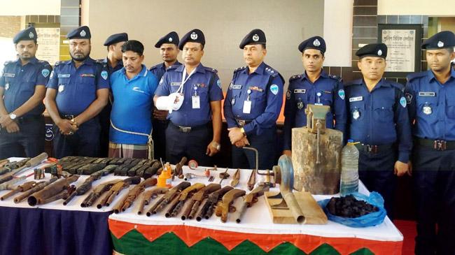 police find arms factory