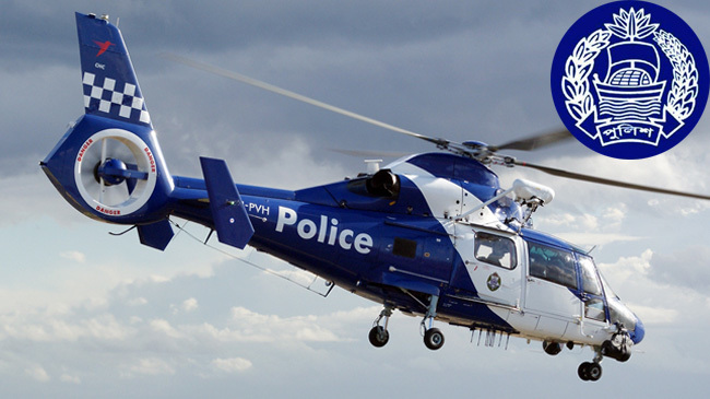 police helicopter