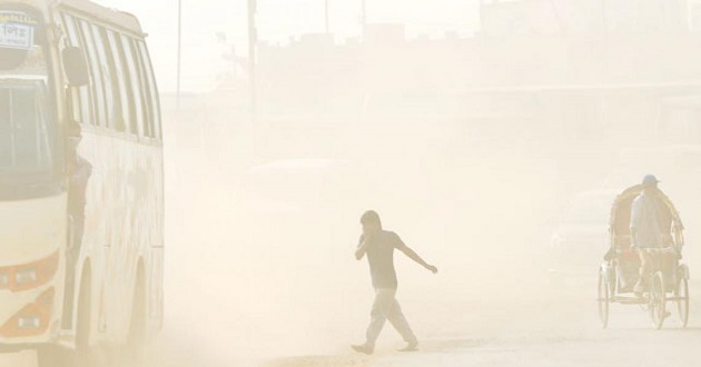 polluted air dhaka