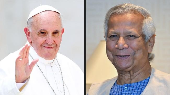pope francis and muhammad yunus