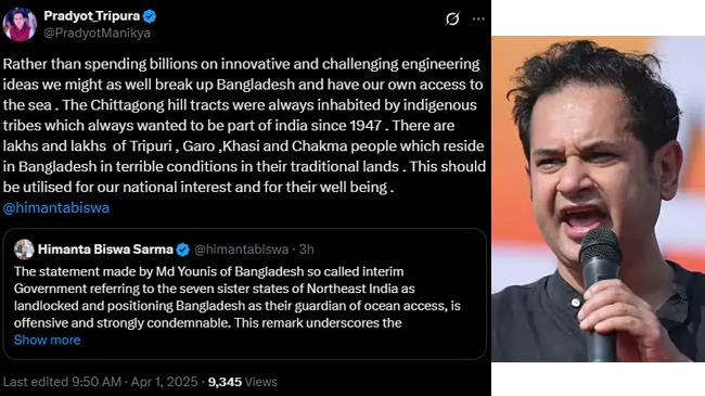 pradyot manikya and his post