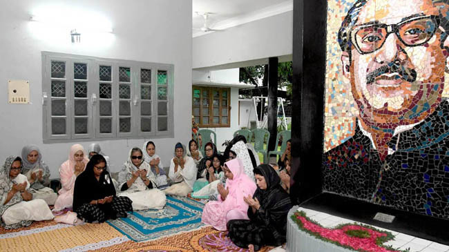 prayer ceremony of bongobondhu