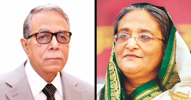 president abdul hamid and prime minister sheikh hasina