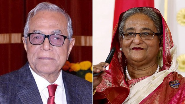 president hamid pm hasina