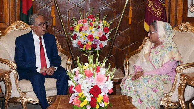 president hamid pm hasina 1