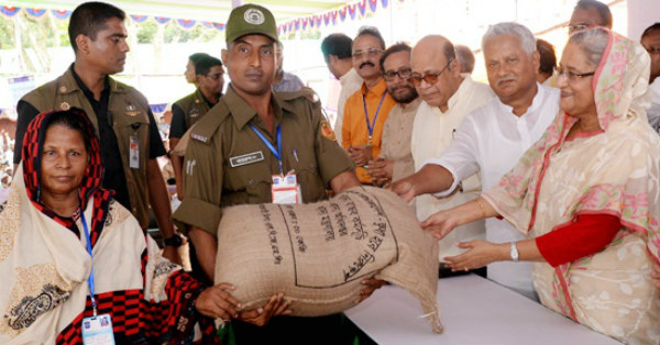 prime minister inagurated 10tk kg rice project