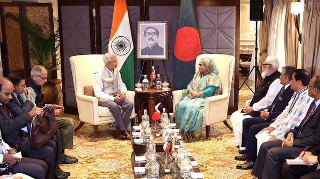 prime minister sheikh hasina and dr s jaishankar