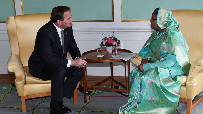 prime minister sheikh hasina and sweden pm