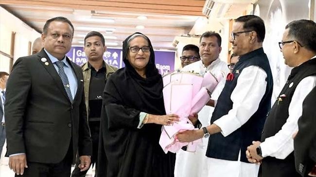 prime minister sheikh hasina has returned home after her visit to saudi arabia