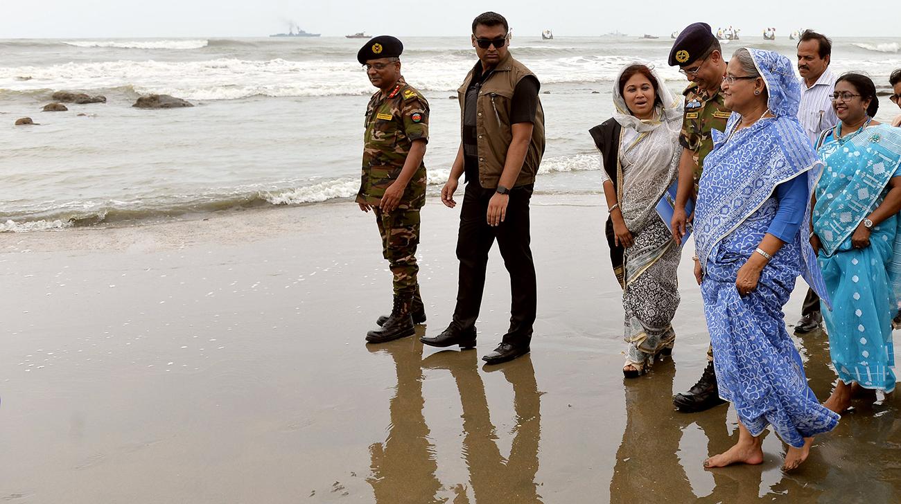 prime minister sheikh hasina marine driveway coxs bazar