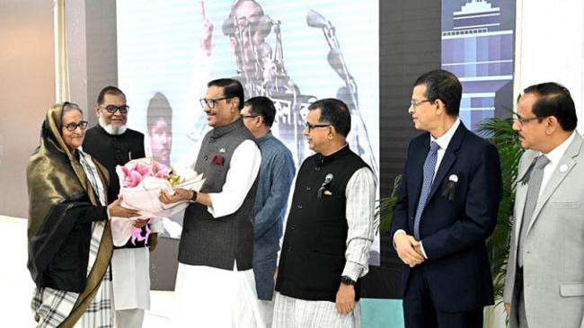 prime minister sheikh hasina returns home after attending the 15th brics summit in johannesburg