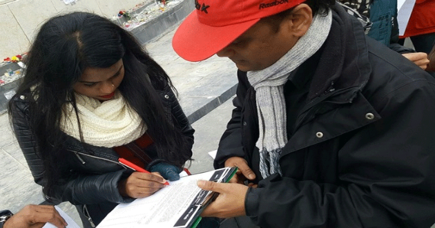 protest in france against rampal power plant