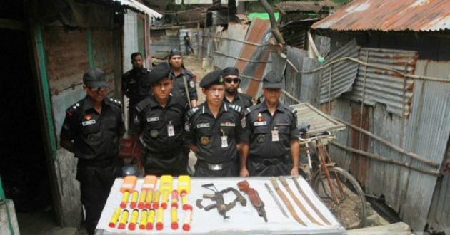 rab recovered weapons from chittagong