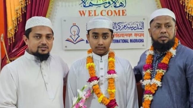 rahat with father and teacher