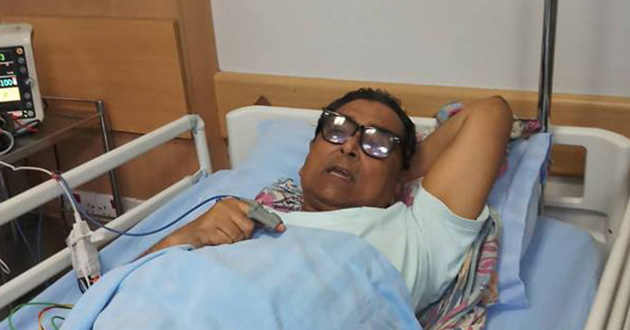 rashed khan menon in hospital