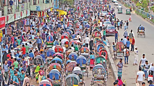 ricjshaw in dhaka