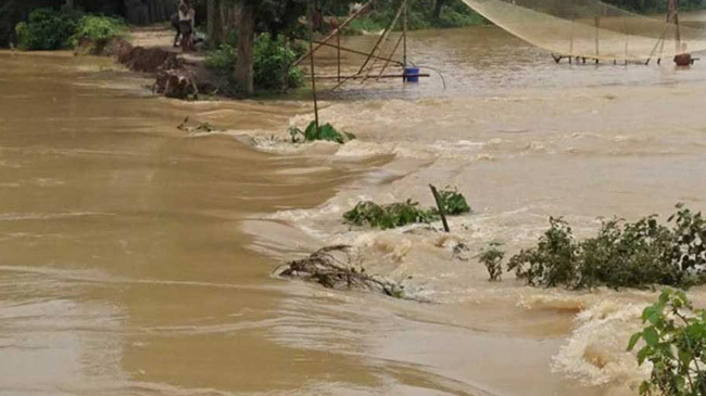 river water increasing sherpur