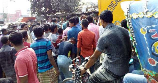 road blockade of embankment