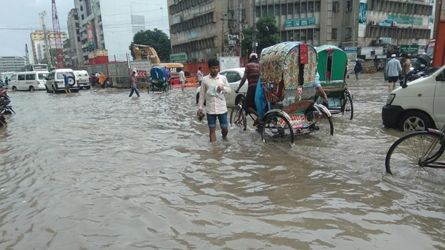 road under water in capital