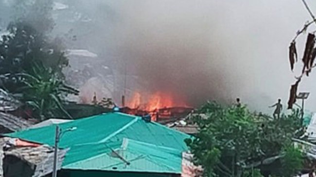 rohingya camp burns again