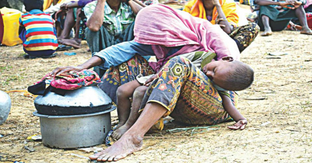 rohingya mother with child