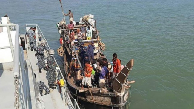 rohingya muslims relocated in bhashanchar