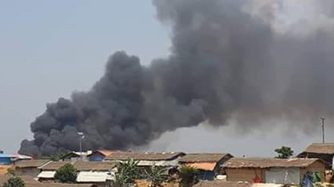 rohingya camp fire
