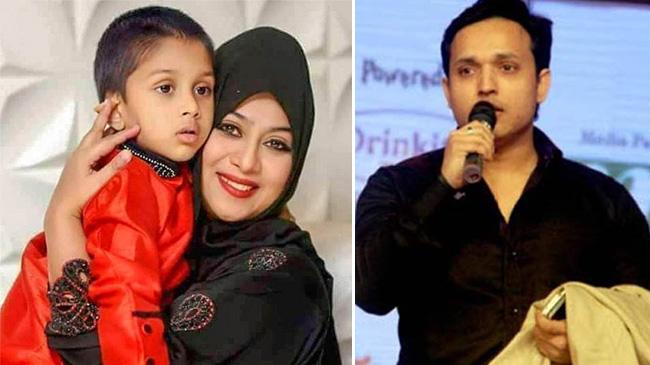 sabnoor and her husband and son