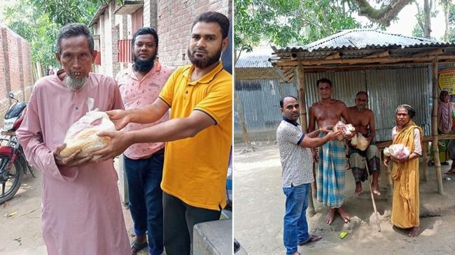 sebamulok songsha distribute eid goods home