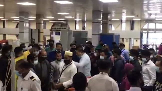 shahjalal airport protest