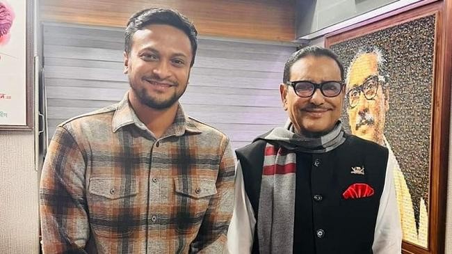 shakibs meeting with obaidul quader